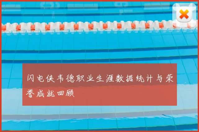 闪电侠韦德职业生涯数据统计与荣誉成就回顾