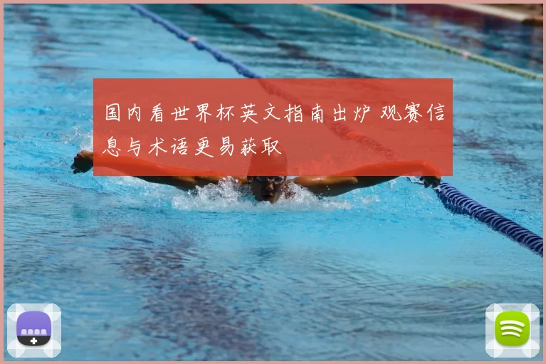 国内看世界杯英文指南出炉 观赛信息与术语更易获取